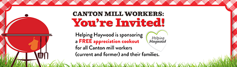 FREE Appreciation Cookout For All Canton Mill Workers